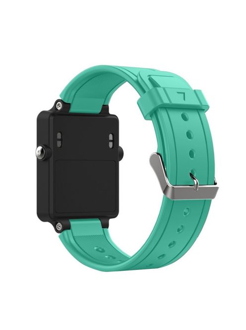 Silicone Smart Watch Band Replacement Strap for Garmin Vivoactive Acetate - Cyan