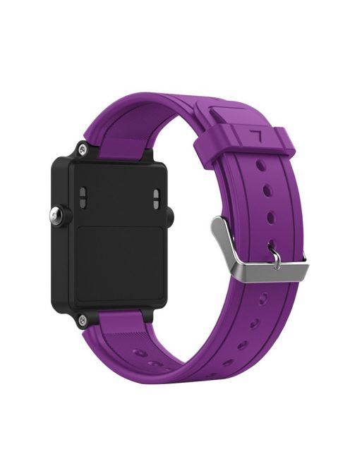 Silicone Smart Watch Band Replacement Strap for Garmin Vivoactive Acetate - Dark Purple