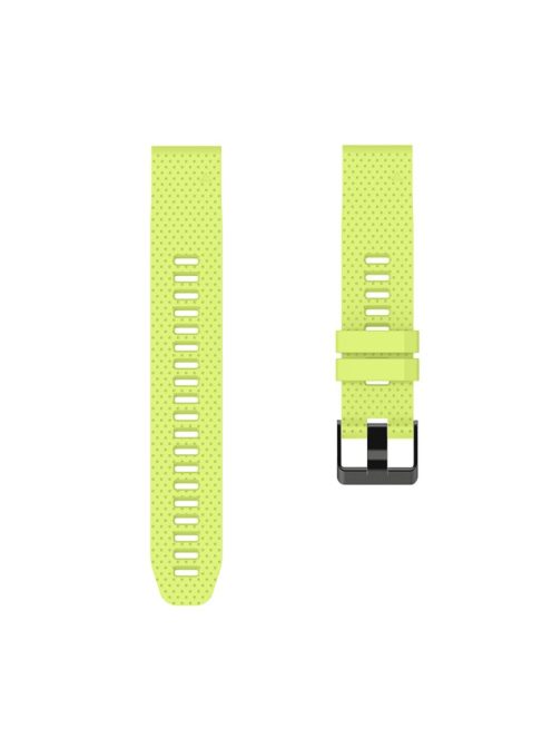 Silicone Smart Watch Replacement Strap for Garmin Fenix 6S - Light Green