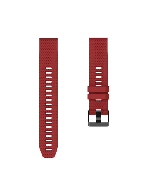 Silicone Smart Watch Replacement Strap for Garmin Fenix 6S - Red