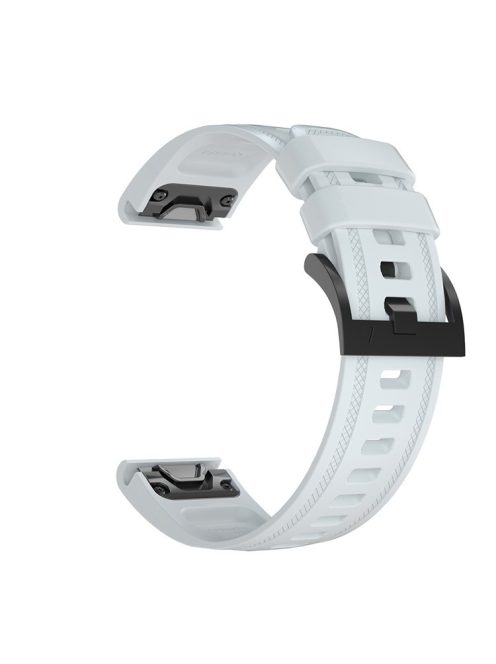 Silicone Smart Watch Strap Replacement for Garmin Fenix 7S/6S Pro/6S/6X/6/5S Plus/5S/Instinct 2S - White