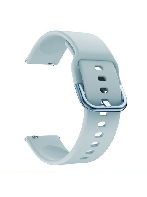 Silicone Solid Color Watch Strap for Garmin Vivoactive 4S, Vivomove 3S, Etc - Baby Blue