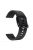 Silicone Solid Color Watch Strap for Garmin Vivoactive 4S, Vivomove 3S, Etc - Black