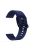 Silicone Solid Color Watch Strap for Garmin Vivoactive 4S, Vivomove 3S, Etc - Midnight Blue