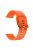 Silicone Solid Color Watch Strap for Garmin Vivoactive 4S, Vivomove 3S, Etc - Orange