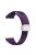 Silicone Sport Watch Band for Garmin Forerunner 265 / 255 / Vivoactive 4 / Venu 2 , 22mm Adjustable Strap with Silver Magnetic Folding Buckle - Dark Purple