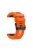 Silicone Sport Watch Band with Black PC Buckle for Garmin Fenix 5X Plus - Orange