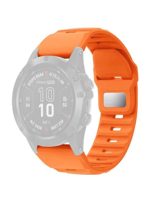 Silicone Strap for Garmin QuickFit 26mm / Fenix 7X Pro / Fenix 7X Replacement Watch Band - Orange