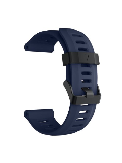 Silicone Watch Band Bracelet for Garmin Fenix 5X/Fenix 3 Metal Buckle Smart Watch Strap - Dark Blue