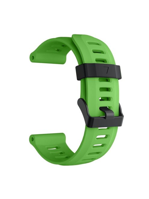 Silicone Watch Band Bracelet for Garmin Fenix 5X/Fenix 3 Metal Buckle Smart Watch Strap - Dark Green