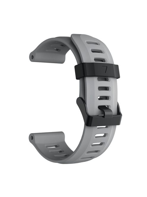 Silicone Watch Band Bracelet for Garmin Fenix 5X/Fenix 3 Metal Buckle Smart Watch Strap - Grey