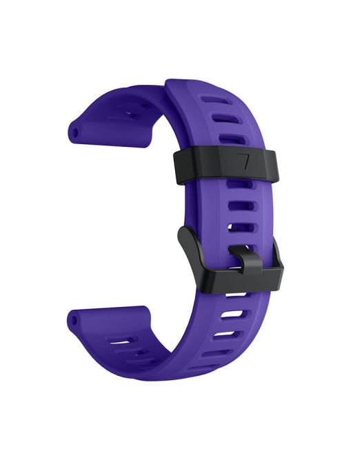 Silicone Watch Band Bracelet for Garmin Fenix 5X/Fenix 3 Metal Buckle Smart Watch Strap - Purple