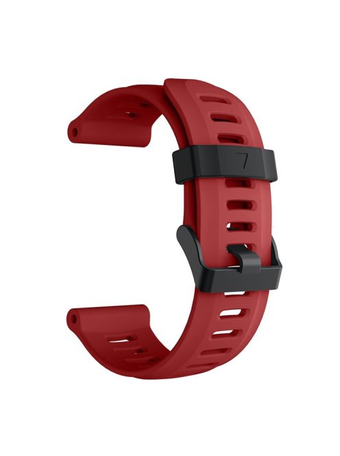 Silicone Watch Band Bracelet for Garmin Fenix 5X/Fenix 3 Metal Buckle Smart Watch Strap - Red