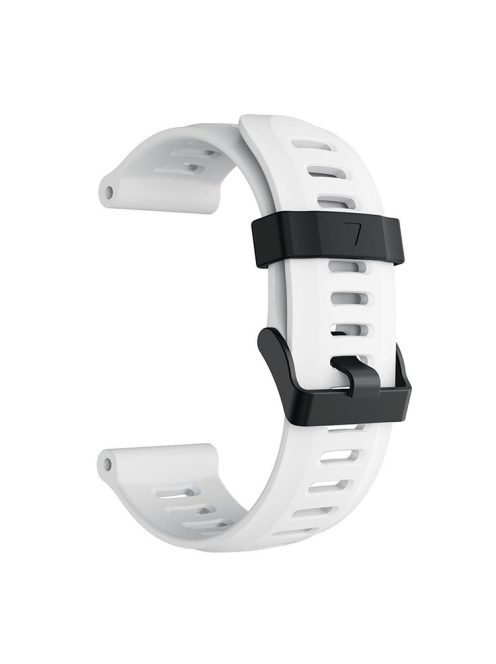 Silicone Watch Band Bracelet for Garmin Fenix 5X/Fenix 3 Metal Buckle Smart Watch Strap - White