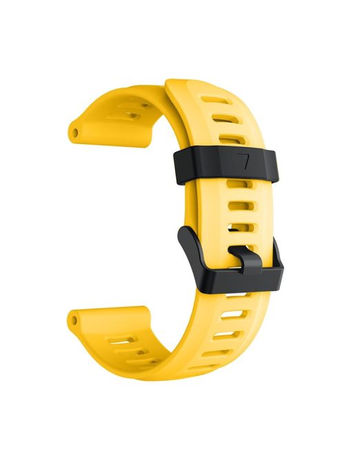 Silicone Watch Band Bracelet for Garmin Fenix 5X/Fenix 3 Metal Buckle Smart Watch Strap - Yellow