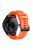 Silicone Watch Band for Garmin Fenix 5 Adjustable Smart Watch Strap with Black Triangle Buckle - Orange