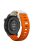 Silicone Watch Band for Garmin Forerunner 265 / 255 / Vivoactive 4 / Venu 2 , 22mm Dot Texture Wrist Strap Bracelet - Starlight+Orange