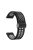 Silicone Watch Band for Garmin Forerunner 265 / Honor Watch GS 3i , 22mm Dual-color Magnetic Strap with Black Folding Buckle - Black+Grey