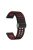 Silicone Watch Band for Garmin Forerunner 265 / Honor Watch GS 3i , 22mm Dual-color Magnetic Strap with Black Folding Buckle - Black+Red