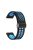 Silicone Watch Band for Garmin Forerunner 265 / Honor Watch GS 3i , 22mm Dual-color Magnetic Strap with Black Folding Buckle - Black+Sky Blue