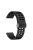 Silicone Watch Band for Garmin Forerunner 265 / Honor Watch GS 3i , 22mm Dual-color Magnetic Strap with Black Folding Buckle - Coal Black+Black