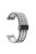 Silicone Watch Band for Garmin Forerunner 265 / Honor Watch GS 3i , 22mm Dual-color Magnetic Strap with Black Folding Buckle - Grey+White