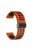 Silicone Watch Band for Garmin Forerunner 265 / Honor Watch GS 3i , 22mm Dual-color Magnetic Strap with Black Folding Buckle - Orange+Black