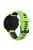 Silicone Watch Band for Garmin Forerunner 735XT 220 230 235 620 630, Dual Color Wrist Strap with Black Buckle - Green / Black