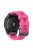 Silicone Watch Band for Garmin Forerunner 965 / 955 / 945 / 935 Waterproof Soft Strap with Black Buckle - Hot Pink