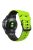 Silicone Watch Band for Huami Amazfit Falcon / Garmin Forerunner 965 / 955 , Trapezoid Holes Quick Release Watch Strap - Green / Black