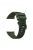 Silicone Watch Band Strap Black Buckle for Garmin Forerunner 45 - Army Green