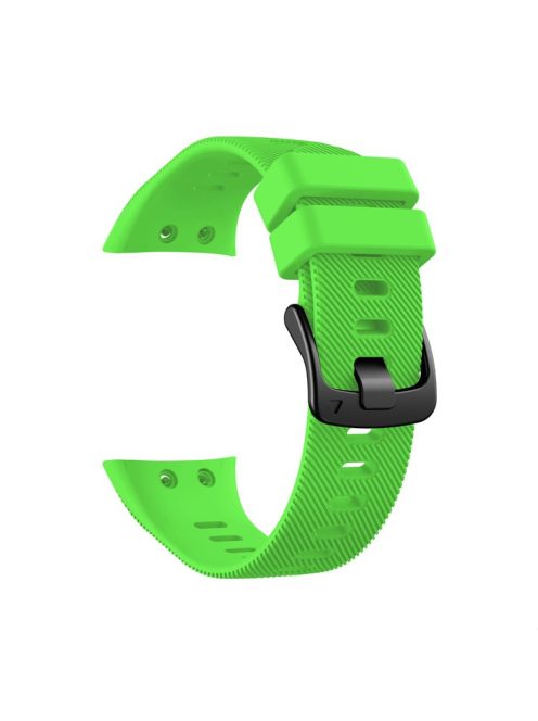 Silicone Watch Band Strap Black Buckle for Garmin Forerunner 45 - Green