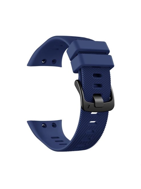 Silicone Watch Band Strap Black Buckle for Garmin Forerunner 45 - Navy Blue