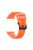 Silicone Watch Band Strap Black Buckle for Garmin Forerunner 45 - Orange