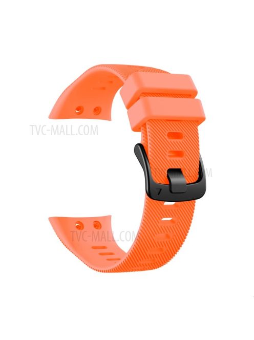 Silicone Watch Band Strap Black Buckle for Garmin Forerunner 45 - Orange