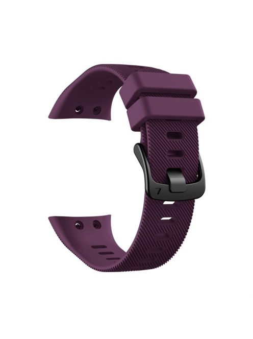 Silicone Watch Band Strap Black Buckle for Garmin Forerunner 45 - Purple