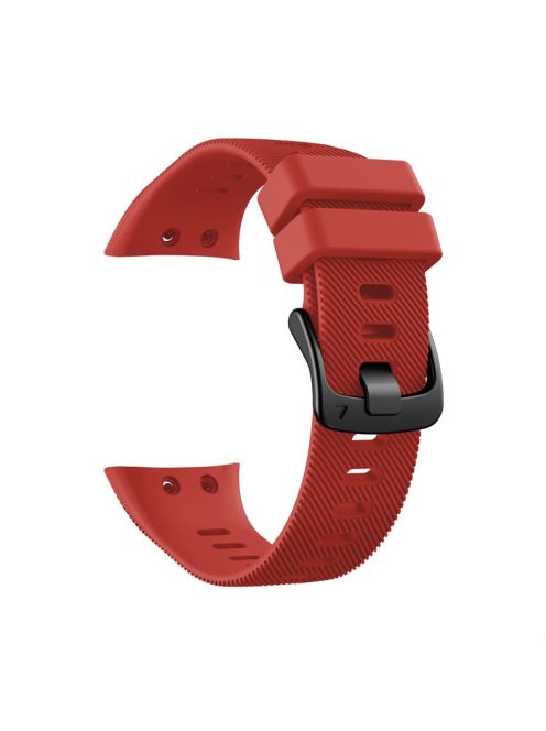 Silicone Watch Band Strap Black Buckle for Garmin Forerunner 45 - Red