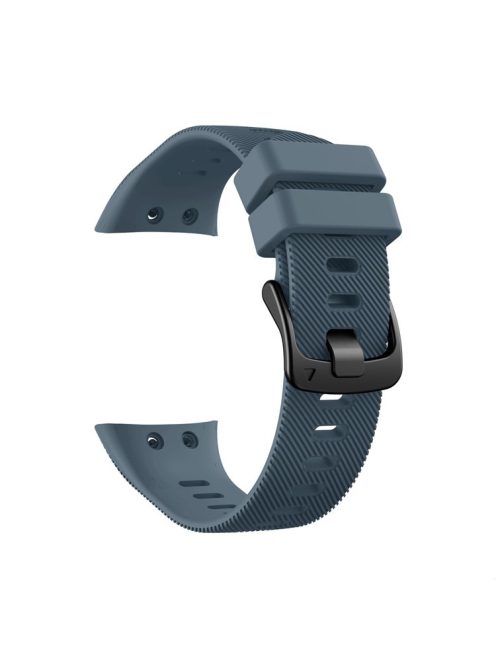 Silicone Watch Band Strap Black Buckle for Garmin Forerunner 45 - Titanium Grey