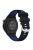 Silicone Watch Bands for Garmin Forerunner 265S / 255S / Venu 2S , 18mm Cross Stripe Dual-color Waterproof Strap - Black+Blue