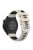 Silicone Watch Bands for Garmin Forerunner 265S / 255S / Venu 2S , 18mm Cross Stripe Dual-color Waterproof Strap - Starlight+Black