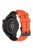 Silicone Watch Bands for Garmin Move Trend , 20mm Dual Color Football Pattern Sports Strap - Orange / Black