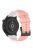 Silicone Watch Bands for Garmin Move Trend , 20mm Dual Color Football Pattern Sports Strap - Pink / White