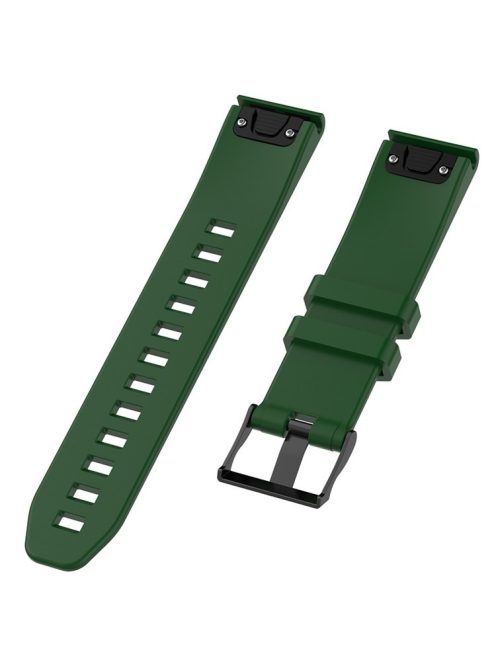 Silicone Watch Strap for Garmin Fenix 5/Fenix 5 Plus/Forerunner 935/Approach S60 with 2 Screwdrivers - Army Green