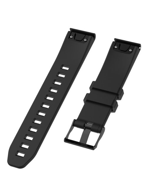 Silicone Watch Strap for Garmin Fenix 5/Fenix 5 Plus/Forerunner 935/Approach S60 with 2 Screwdrivers with 2 Screwdrivers - Black