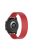 Silicone Watchband Smart Watch Replacement Wrist Strap 22mm (Band Length 150mm) for Samsung Garmin Huawei Honor - Red