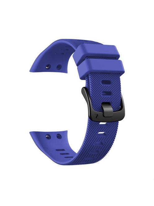 Silicone Wrist Strap with Black Buckle for Garmin Forerunner 45S - Blue