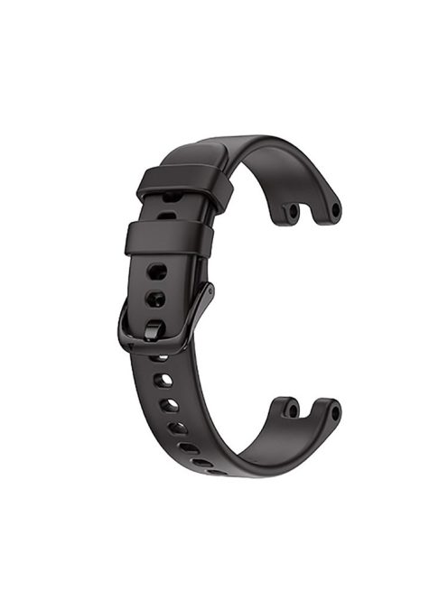 Solid Color Silicone Sport Watch Band Strap Replacement for Garmin Lily - Black