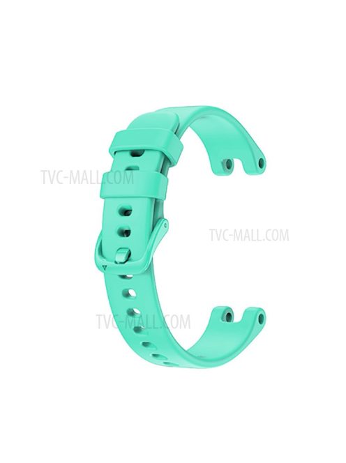 Solid Color Silicone Sport Watch Band Strap Replacement for Garmin Lily - Cyan