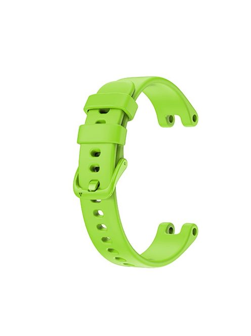 Solid Color Silicone Sport Watch Band Strap Replacement for Garmin Lily - Light Green