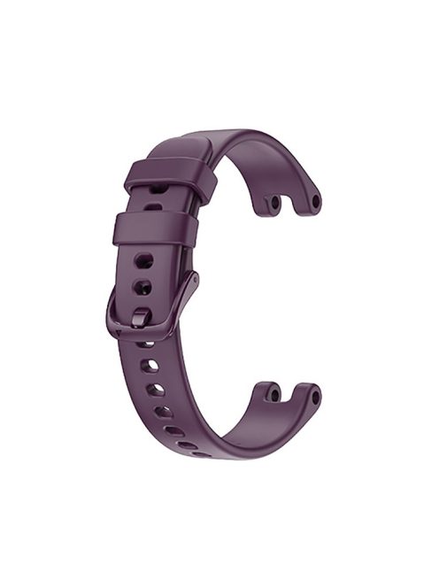 Solid Color Silicone Sport Watch Band Strap Replacement for Garmin Lily - Purple